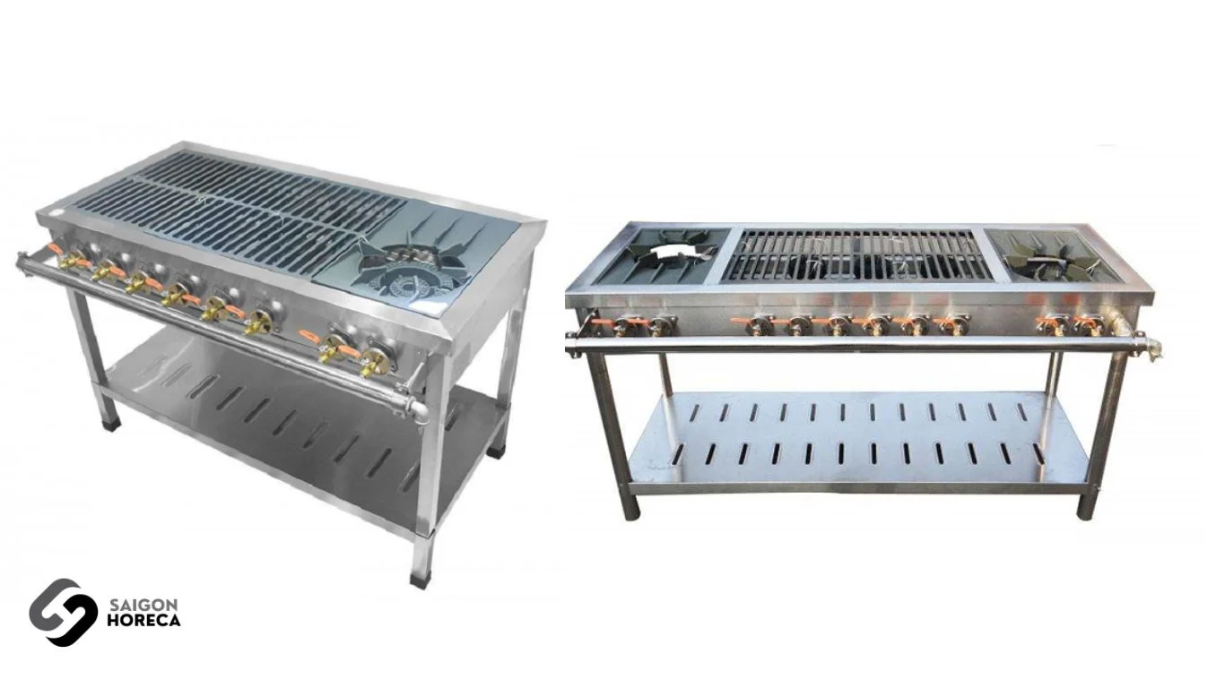 So sánh các loại bếp nướng gas công nghiệp trên thị trường: Lựa chọn nào tốt nhất cho nhà hàng?