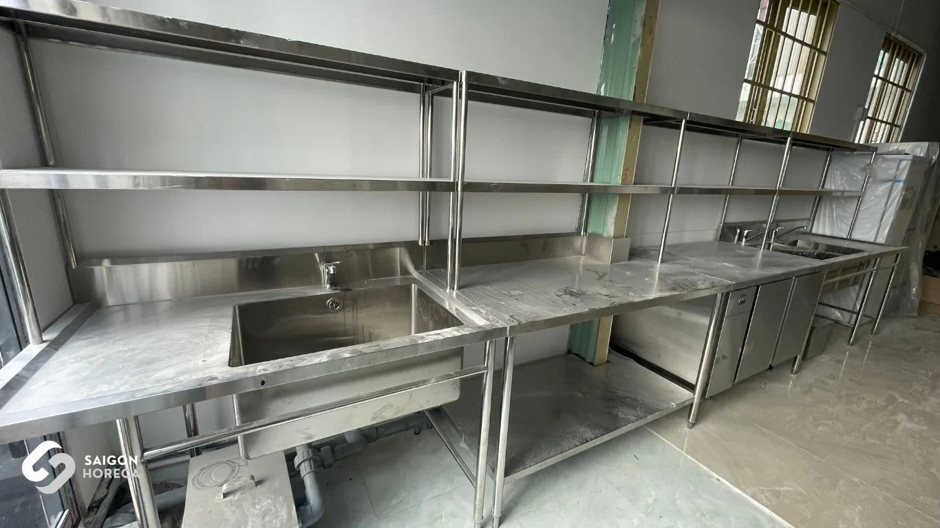 Các loại chậu rửa inox cho nhà hàng, khách sạn, bếp ăn công nghiệp