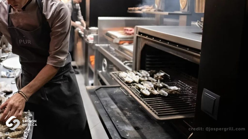 Consulting on industrial kitchen design with integrated Josper oven