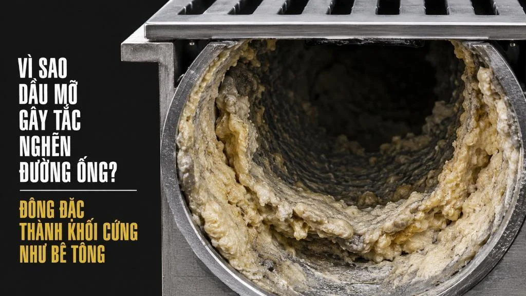 Tầm quan trọng của hệ thống bẫy mỡ và thoát sàn trong bếp nhà hàng chuyên nghiệp
