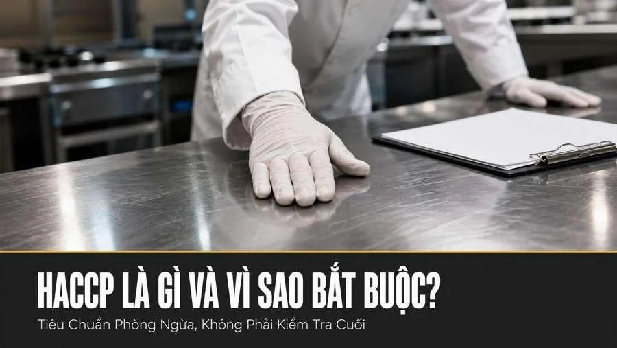 Tiêu chuẩn vệ sinh an toàn thực phẩm HACCP trong thiết kế bếp công nghiệp