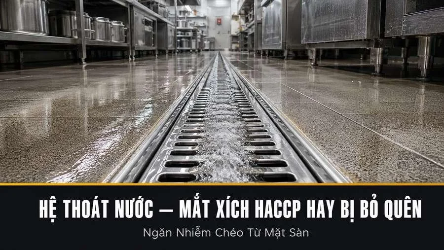Tiêu chuẩn vệ sinh an toàn thực phẩm HACCP trong thiết kế bếp công nghiệp