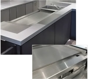 鉄板オーダーキッチンカウンター キッチンカウンターに合わせてサイズをオーダー鉄板焼 フジマック オーダーデザイン（卓上）