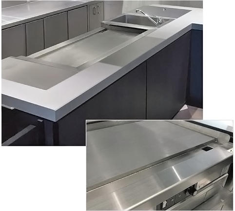 Teppanyaki Custom Design Kitchen Counter — Teppanyaki Custom-Sized to Fit the Kitchen Counter Fujimak Custom Design (Tabletop)
