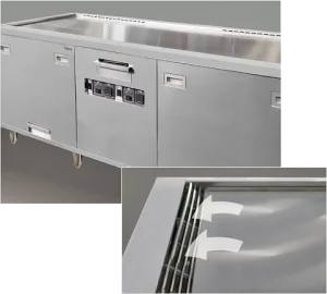 鉄板ダクトグリル 排気ダクト一体型鉄板焼 フジマック