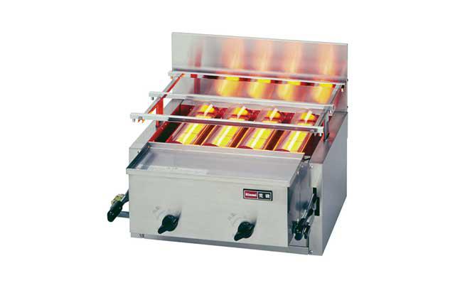 Bếp Chiên Phẳng & Lò Nướng Salamander RGA-404B – gas infrared roaster Fujimak