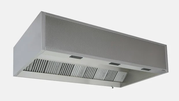 ヨーロッパ CE 規格キッチン用スモーク フード KVF – 供給空気付き Capture Jet™ フード (CE) Halton