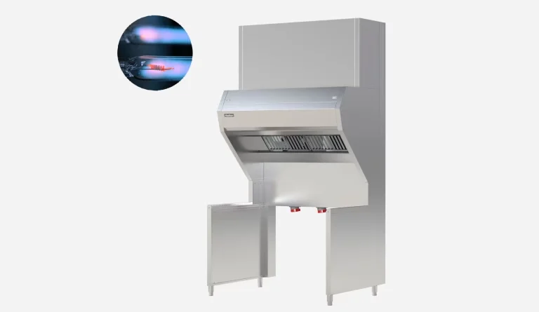 European CE Standard Kitchen Smoke Hood USR-F – Capture Ray™ low profile and freestanding hood (CE) Halton