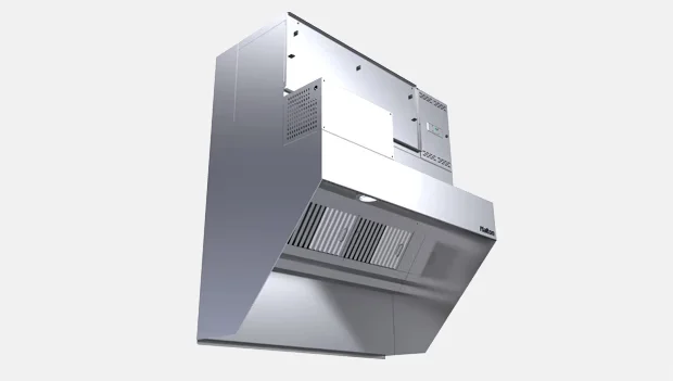 ETL/UL 北米規格キッチンフード KVL-UV- Capture Ray™ UV 薄型排気フード (ETL) Halton