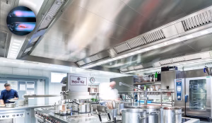 KCJ-UV Industrial Kitchen Ventilated Ceiling – Capture Ray™ ventilated ceiling (CE) Halton