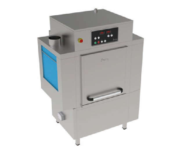Jemi A 1280 pull tray conveyor sink