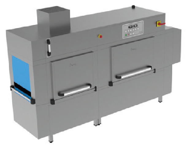 Jemi LB-2830-TCV+R pull tray conveyor sink