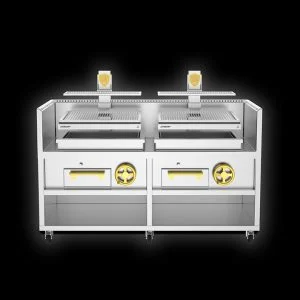 Basque Josper オープン チャコール グリル – ソリッド ジョスパー バスク グリル PVJ-76-2-2-MB 個別ダブル グリル