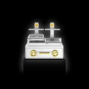 バスク ジョスパー オープン チャコール グリル – 卓上ジョスパー バスク グリル PVJ-50-2-1-CT 個別ダブル グリル