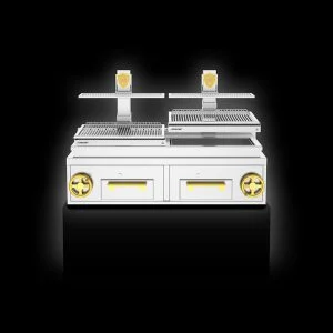 バスク ジョスパー オープン チャコール グリル – 卓上ジョスパー バスク グリル PVJ-76-2-1-CT 個別ダブル グリル