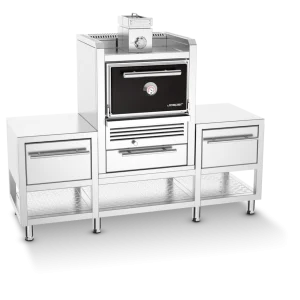 Josper Premium Family Charcoal Oven Josper CASA Charcoal Oven Mesa - with built-in cabinet