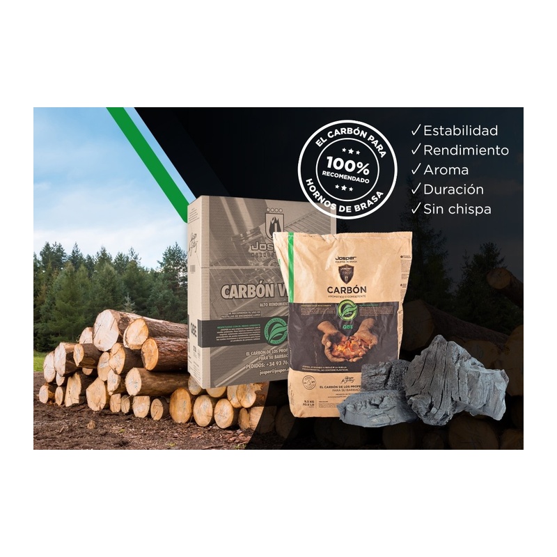 Josper Argentine Quebracho Blanco Oak Charcoal 15 kg Bag