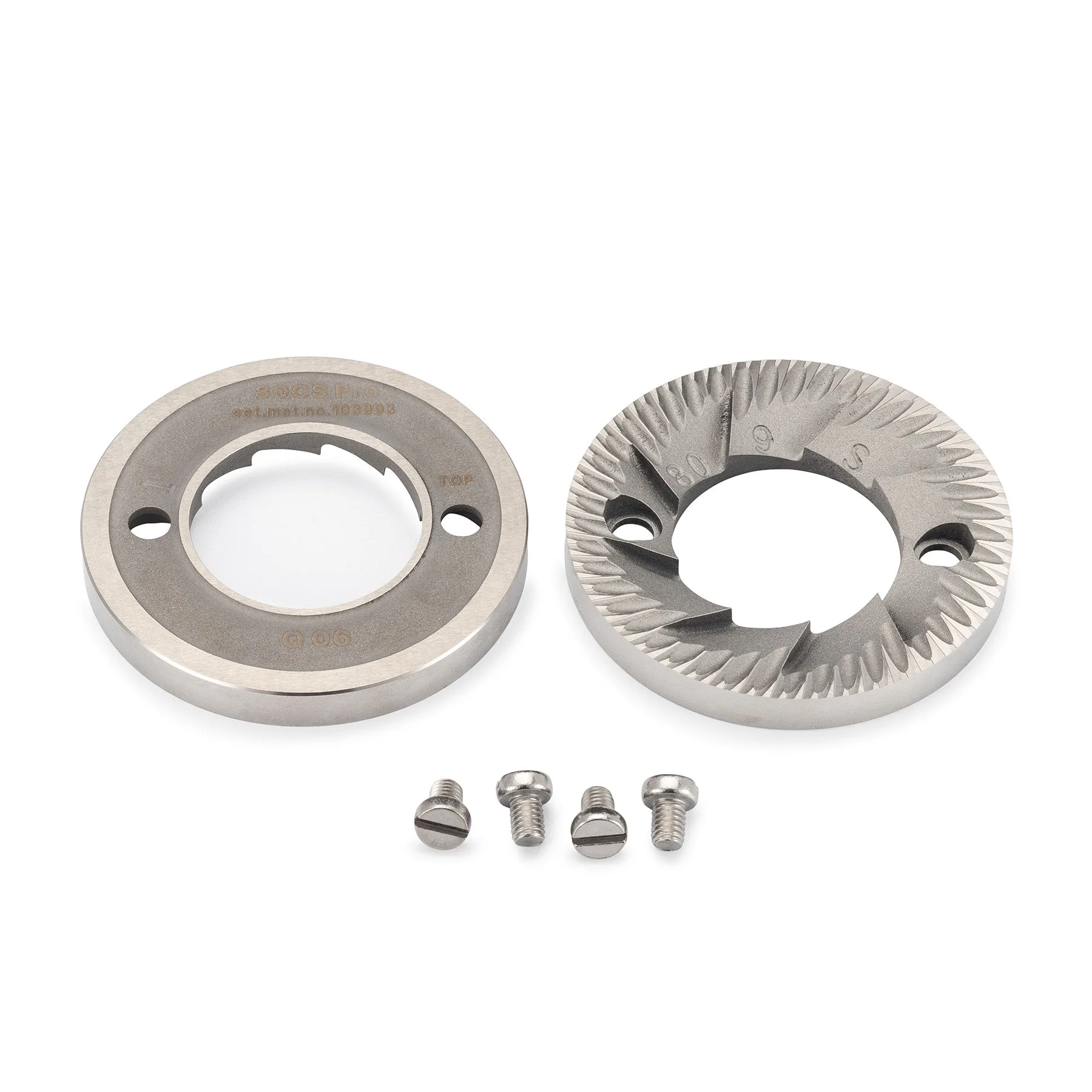 80mm Premium Cast Steel Burrs (E80S / PEAK / Ditting 804) Mahlkönig