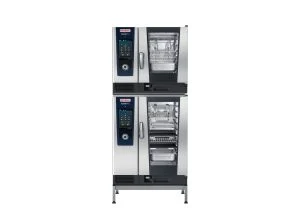 Combi-Duo Combi-Duo ダブルオーブンスタッキングフレームキット。 2 つの調理システムを簡単に組み合わせることができます。ラショナル