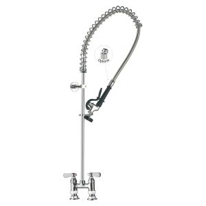 Vòi Xịt Rửa Chén Nhà Hàng 98006-1 Commercial Sink Restaurant Pre-Rinse Faucet with Sprayer, 4 Inches Center, Deck mount Toprinse