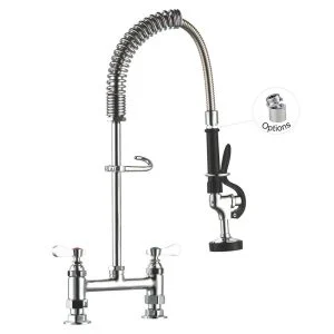 Bar Faucet 98007MN-1 Mixer Water Taps 8 Inches Center Deck mount Faucet Bar Pre-Rinse Faucet Toprinse