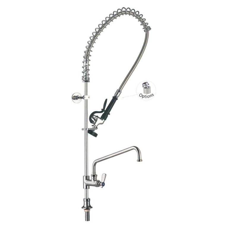 Vòi Xịt Rửa Chén Nhà Hàng 98009-2 Single Temperature Deck Mount Commercial Sink Restaurant Pre-Rinse Faucet Add-on Faucet, no handle Toprinse