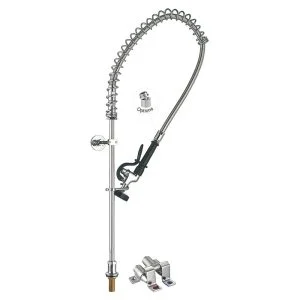 Hands-Free Faucet (Touch / Foot Pedal) 98009AF-1 Deck Mount Pre-Rinse Faucet with Pedal Valve for Commercial Kitchen Toprinse