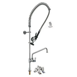 98009AF-2 Deck Mount Pre-Rinse Faucet, pot filler faucet with Pedal Valve for Commercial Kitchen Toprinse