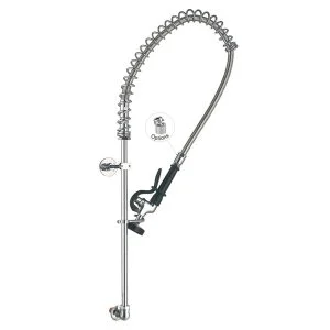 Wall Mounted Faucet 98010-1 Single Temperature Wall Mount Commercial Kitchen Pre-Rinse Faucet, no handle Toprinse