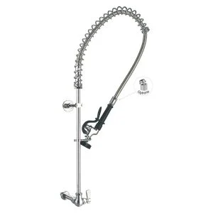 Wall Mounted Faucet 98011-1 Single Hole Wall Mounted Commercial Kitchen Sink Pre Rinse Faucet Toprinse