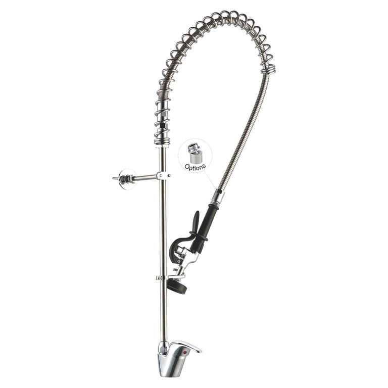Vòi Xịt Rửa Chén Nhà Hàng 98012-1 Single Temperature Deck mount Commercial Sink Restaurant Pre-Rinse Faucet Toprinse
