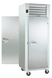 Traulsen Food Warmer RHF132WP-HHS 26.1 cu. ft. Solid Half Height Door 1 Section Pass-Thru Heated Cabinet