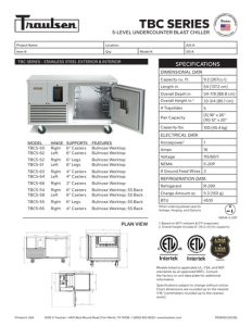 Traulsen TBC5 Quick Freezer