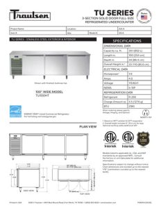 Traulsen TU100HT Large Countertop Refrigerator