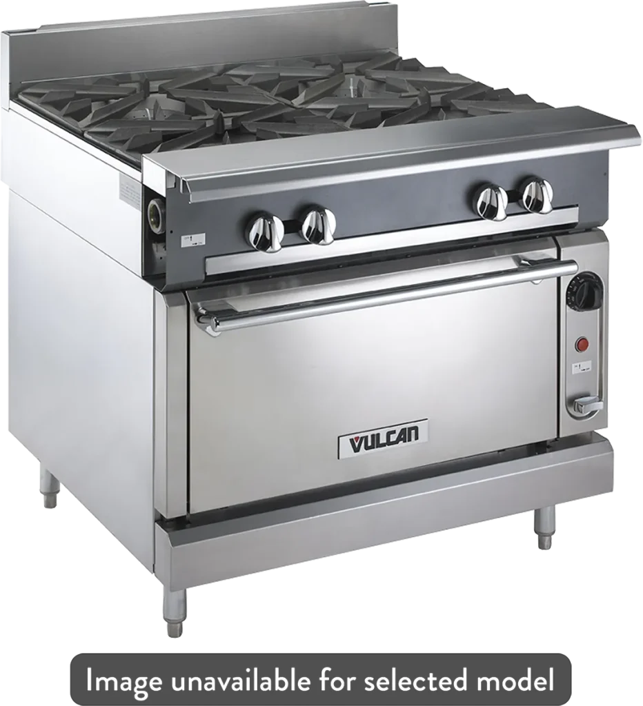 Bếp Âu Nhiều Lò Nấu Vulcan V Series Heavy Duty Gas Range V6B36