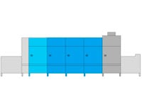 Máy rửa chén băng tải ngón kẹp công suất siêu cấp Winterhalter MTF XL