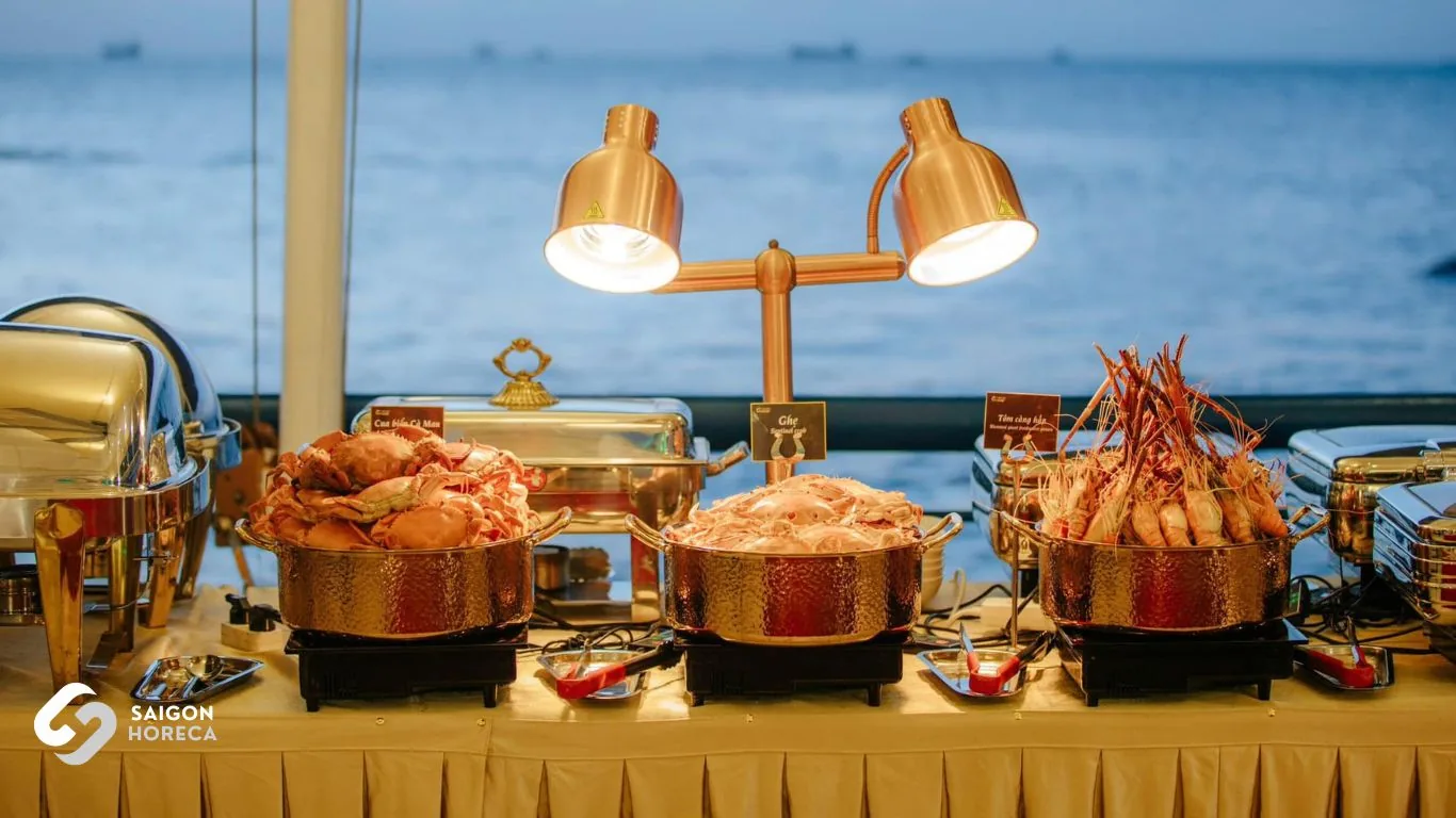 Khu vực Buffet hải sản ven biển