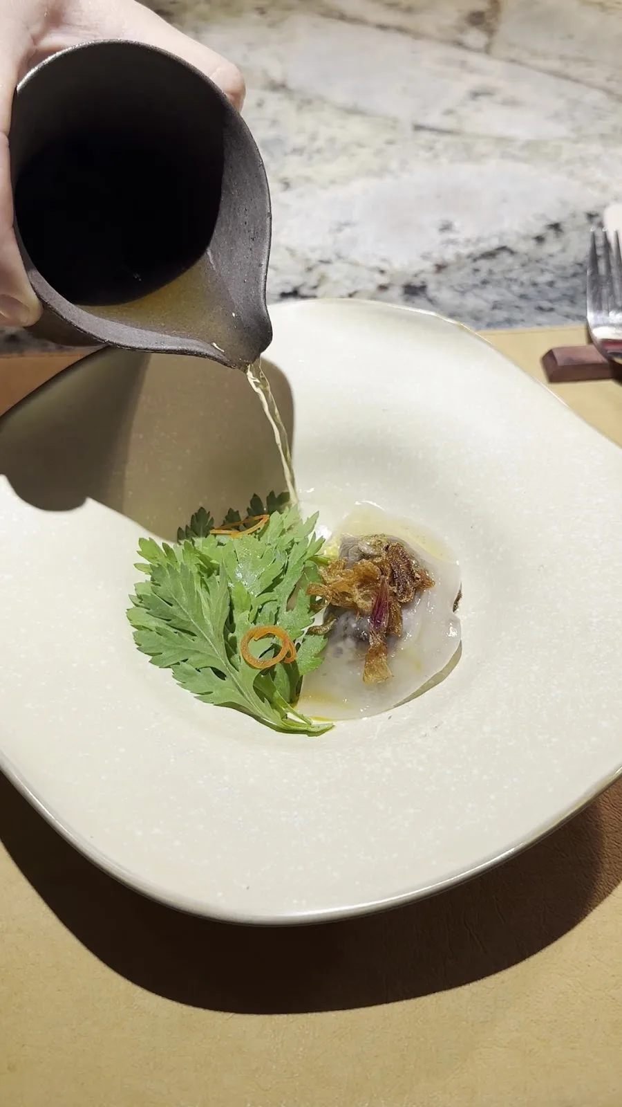 純菜食野菜スープの前菜