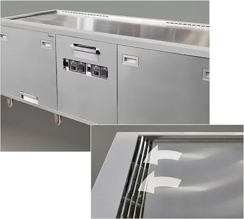 Bếp Bàn Nướng Teppanyaki Ducted Grill — Teppanyaki with Integrated Exhaust Duct Fujimak