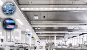 Trần Thông Gió Bếp Công Nghiệp KCW-UV – Water Wash and Capture Ray™ ventilated ceiling (CE) Halton