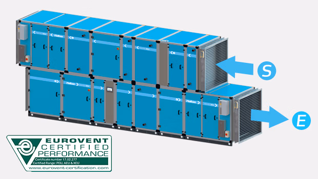 Thiết Bị Cấp Khí Tươi Và Xử Lý Không Khí Cho Bếp XEU – Extenso exhaust and supply Air Handling Unit (CE) Halton