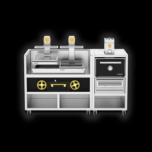 Bộ Tổ Hợp Lò Nướng Than & Bếp Nướng Basque Josper Josper CVJ-50-PRO-Small Combo / HJX-PRO Charcoal Oven + Double Basque Grill in a Single Module