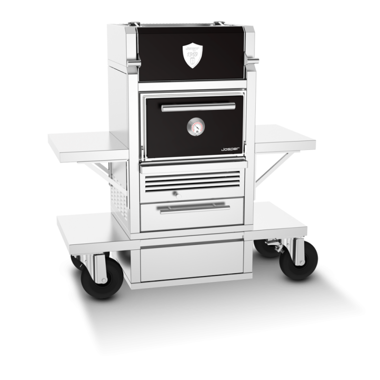 Lò Nướng Than Josper Dòng Gia Đình Cao Cấp Josper CASA Charcoal Oven Carro – with table and warming cabinet