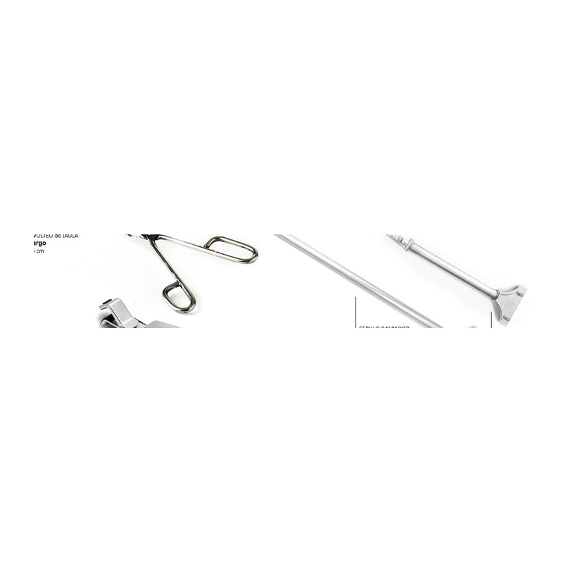 Bàn chải cọ vỉ nướng lông thép cứng cán dài Josper Ref. 4040