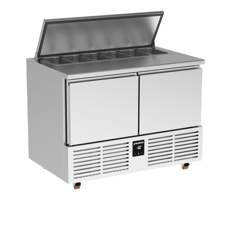 Bàn lạnh sơ chế cỡ nhỏ tiết kiệm không gian HSS 340 – SPACE SAVER REFRIGERATED PREP COUNTER Precision