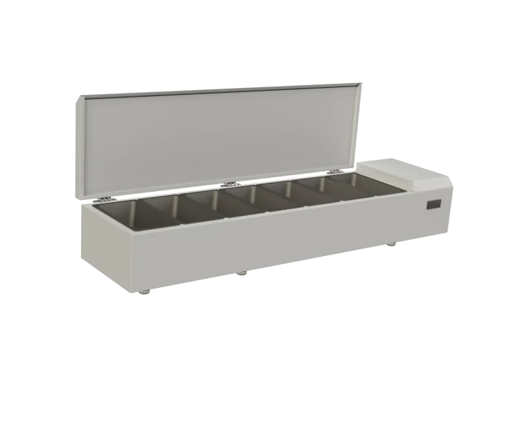 Quầy Đệm Giữ Lạnh Khay GN Cho Bếp & Bar PRW 7 – Refrigerated Pan Rail Precision