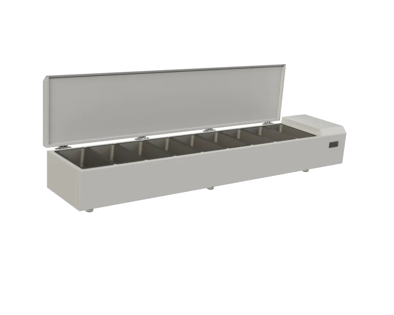 Quầy Đệm Giữ Lạnh Khay GN Cho Bếp & Bar PRW 9 – Refrigerated Pan Rail Precision