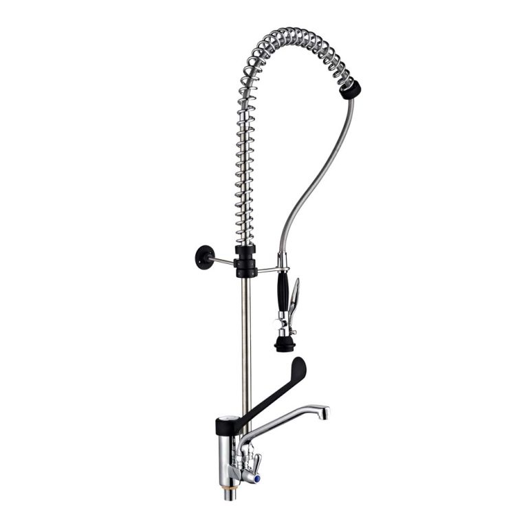Vòi Xịt Rửa Thị Trường Châu Âu 90102 Single Hole Deck Mount Europe Pre Rinse Faucet For Commercial Use Toprinse