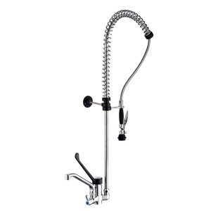 Vòi Xịt Rửa Thị Trường Châu Âu 90302 Single Hole Deck Mount Europe Mixing Pre Rinse Faucet For Commercial Use Toprinse