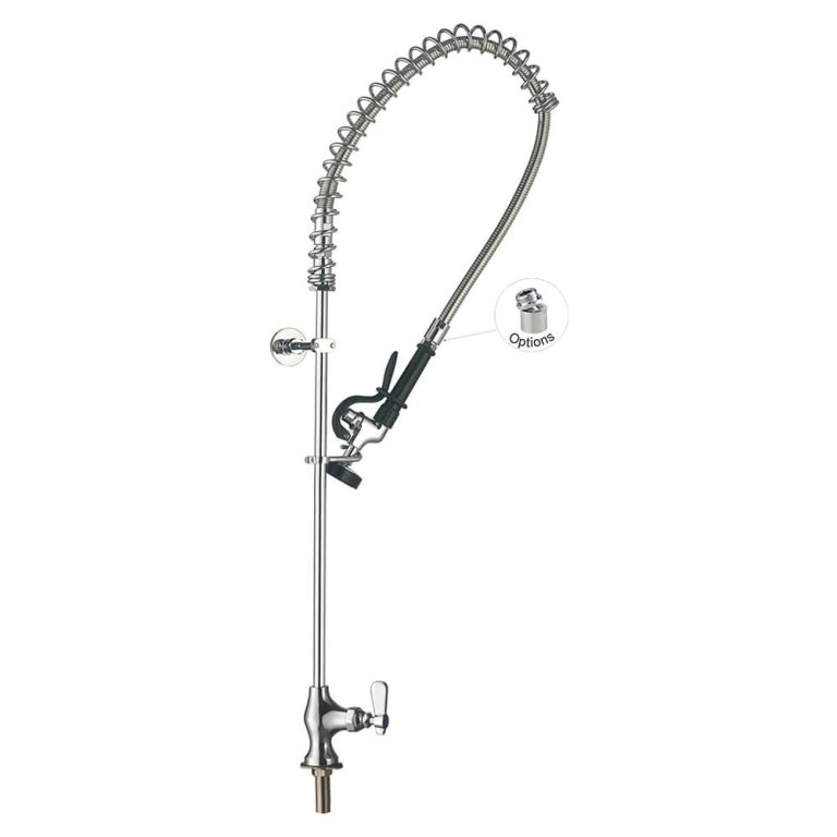 Vòi Xịt Rửa Chén Nhà Hàng 98008-1 Single Temperature Deck mount Commercial Sink Restaurant Pre-Rinse Faucet Toprinse